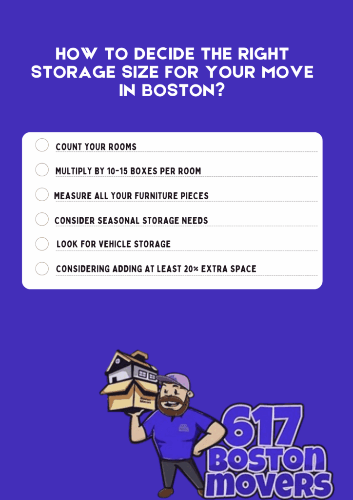 How to Decide The Right Storage Size For Your Move in Boston